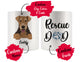 Personalized Airedale Terrier Dog Rescue Mom Dad Mug, Best Dog Owner Gift