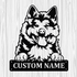 Personalized Akita Inu Metal Sign, Dog Owner Wall Art, Memorial Gift