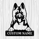 Personalized American Akita Metal Sign, Dog Owner Wall Art, Memorial Gift