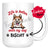 Personalized Akita Dog Mom Dad Mug, Custom Dog's Name Gift