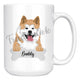 Personalized Akita Inu Dog Mom Dad Mug, Funny Dog Owner Gift