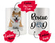 Personalized Akita Inu Dog Rescue Mom Dad Mug, Best Dog Owner Gift