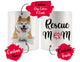 Personalized Akita Inu Dog Rescue Mom Dad Mug, Best Dog Owner Gift
