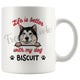 Personalized Alaskan Malamute Dog Mom Dad Mug, Custom Dog's Name Gift
