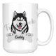 Personalized Alaskan Malamute Dog Mom Dad Mug, Funny Dog Owner Gift