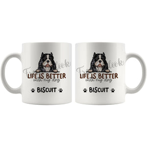 Personalized American Bully Dog Mom Dad Mug, Custom Dog's Name Gift