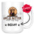Personalized American Cocker Spaniel Dog Mom Dad Mug, Custom Dog's Name Gift