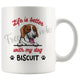 Personalized American Foxhound Dog Mom Dad Mug, Custom Dog's Name Gift