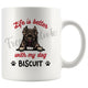 Personalized American Pitbull Dog Mom Dad Mug, Custom Dog's Name Gift