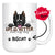 Personalized American Staffordshire Terrier Dog Mom Dad Mug, Custom Dog's Name
