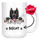 Personalized American Staffordshire Terrier Dog Mom Dad Mug, Custom Dog's Name