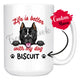Personalized American Staffordshire Terrier Dog Mom Dad Mug, Custom Dog's Name