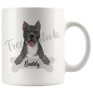 Personalized American Staffordshire Terrier Dog Mom Dad Mug, Funny Dog Owner