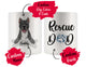 Personalized American Staffordshire Terrier Rescue Mom Dad Mug, Dog Owner Gift