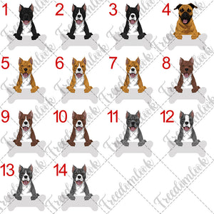 Personalized American Staffordshire Terrier Rescue Mom Dad Mug, Dog Owner Gift