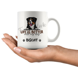 Personalized Appenzeller Dog Mom Dad Mug, Custom Dog's Name Gift
