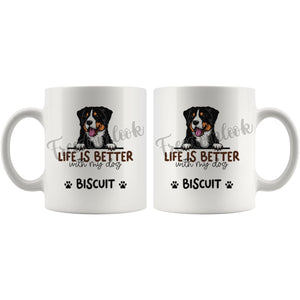Personalized Appenzeller Dog Mom Dad Mug, Custom Dog's Name Gift