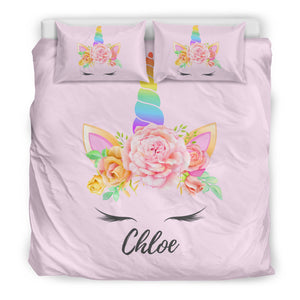 Personalized Unicorn Chloe Bedding Set