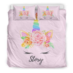 Story - Personalized Unicorn Bedding Duvet Cover