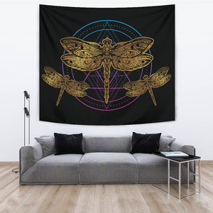 Golden Dragonfly Tapestry - Freedom Look