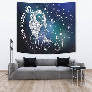 Personalized Leo Horoscope Zodiac Star Sign Tapestry