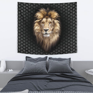 Lion Tapestry Carbon Style