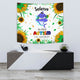 Tapestry Personalized Wall Decoration - Autism Awareness Shark Sunflower