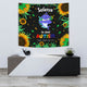 Tapestry Personalized Wall Decoration - Autism Awareness Shark Sunflowers
