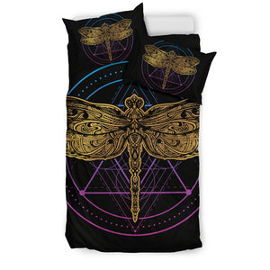 Golden Dragonfly Bedding Cover Set - Freedom Look