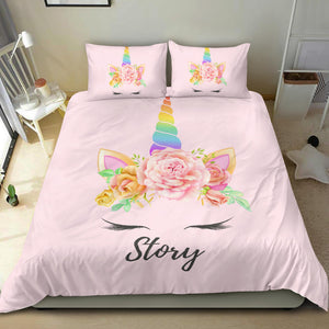 Story - Personalized Unicorn Bedding Duvet Cover