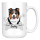 Personalized Australian Shepherd Dog Mom Dad Mug, Funny Dog Owner Gift