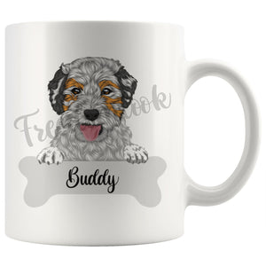 Personalized Aussiedoodle Dog Mom Dad Mug, Funny Dog Owner Gift
