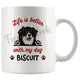 Personalized Australian Shepherd Dog Mom Dad Mug, Custom Dog's Name Gift