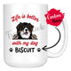 Personalized Australian Shepherd Dog Mom Dad Mug, Custom Dog's Name Gift