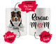Personalized Australian Shepherd Dog Rescue Mom Dad Mug, Best Dog Owner Gift