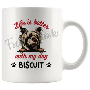 Personalized Australian Silky Terrier Dog Mom Dad Mug, Custom Dog's Name Gift