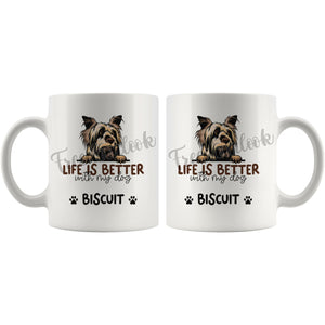 Personalized Australian Silky Terrier Dog Mom Dad Mug, Custom Dog's Name Gift