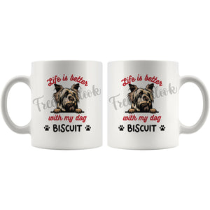 Personalized Australian Silky Terrier Dog Mom Dad Mug, Custom Dog's Name Gift