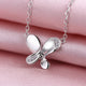 HQ Authentic 925 Sterling Silver Butterfly Pendant Necklace - Freedom Look