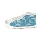 High & Low Top Blue Dolpins Canvas Shoes - Freedom Look