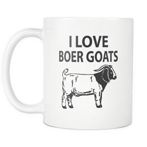 I Love My Boer Goat Coffee Mug - Boer Goats Owner Gifts - I Like Goats - Lucky Goat Coffee Cup - Great Goat Gift For Men And Women (11 oz) - Freedom Look