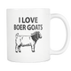 I Love My Boer Goat Coffee Mug - Boer Goats Owner Gifts - I Like Goats - Lucky Goat Coffee Cup - Great Goat Gift For Men And Women (11 oz) - Freedom Look