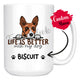 Personalized Basenji Dog Mom Dad Mug, Custom Dog's Name Gift