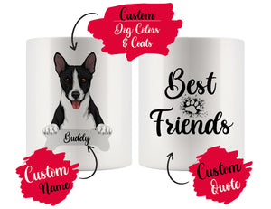 Personalized Basenji Dog Rescue Mom Dad Mug, Best Dog Owner Gift