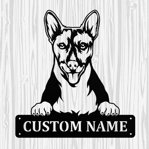 Personalized Basenji Metal Sign, Dog Owner Wall Art, Memorial Gift