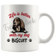 Personalized Basset Hound Dog Mom Dad Mug, Custom Dog's Name Gift