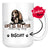 Personalized Basset Hound Dog Mom Dad Mug, Custom Dog's Name Gift