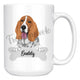 Personalized Basset Hound Dog Mom Dad Mug, Funny Dog Owner Gift