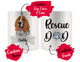 Personalized Basset Hound Dog Rescue Mom Dad Mug, Best Dog Owner Gift