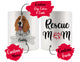 Personalized Basset Hound Dog Rescue Mom Dad Mug, Best Dog Owner Gift